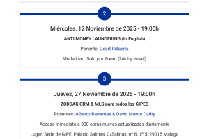 PRÓXIMOS EVENTOS GIPE PRÓXIMOS EVENTOS GIPE